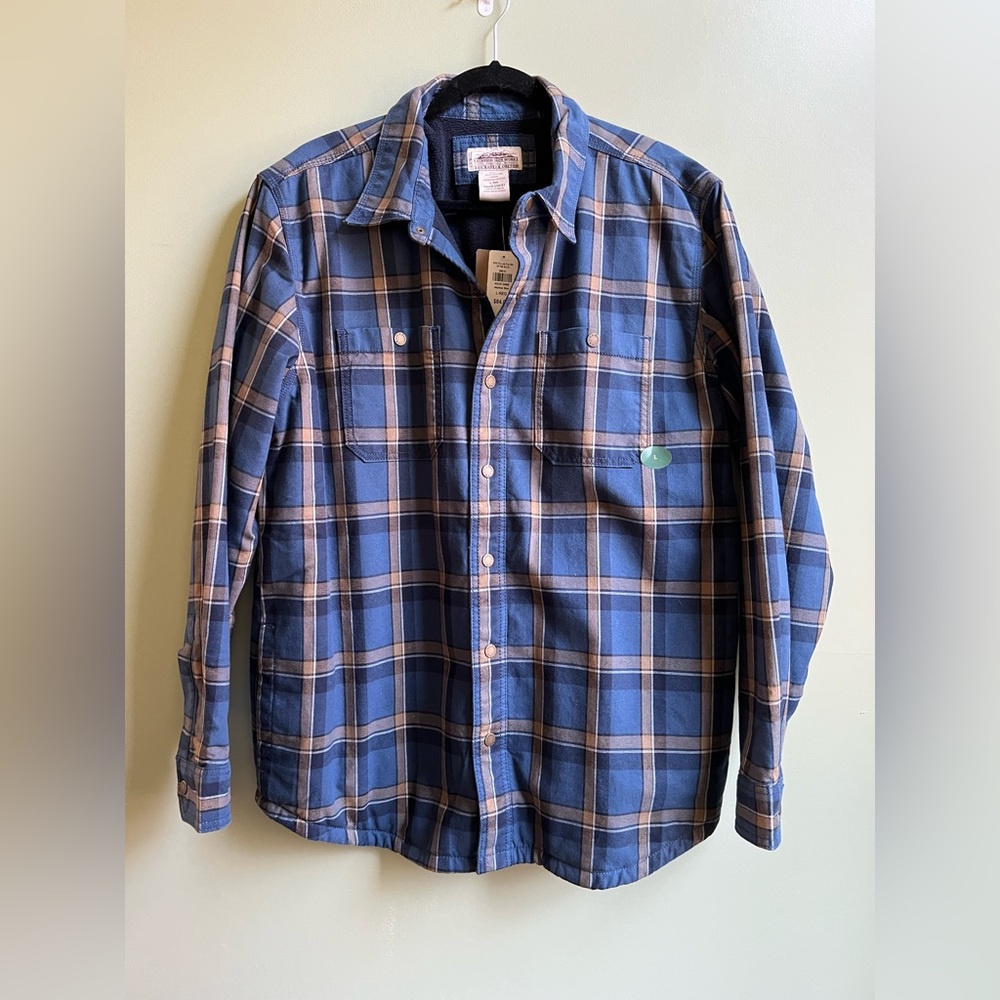 L.L. Bean Katahdin Iron Works FLC Land CVS Shirt Plaid